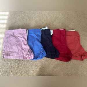 Lot of 5 J. Crew chino shorts size 10 women’s